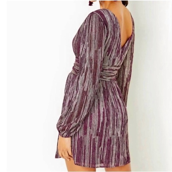 Lilly Pulitzer Vibrant Purple Long Sleeve Dress - Picture 3 of 3